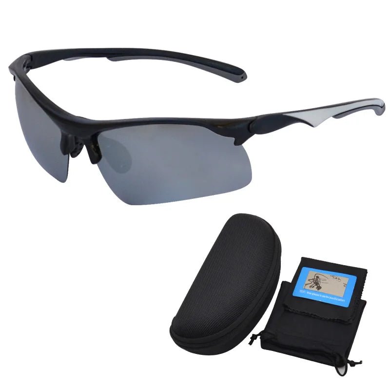 Mandotos International Anlorr polarized sport sunglasses for men, cycling and bike riding, with sleek frame and tinted lenses.