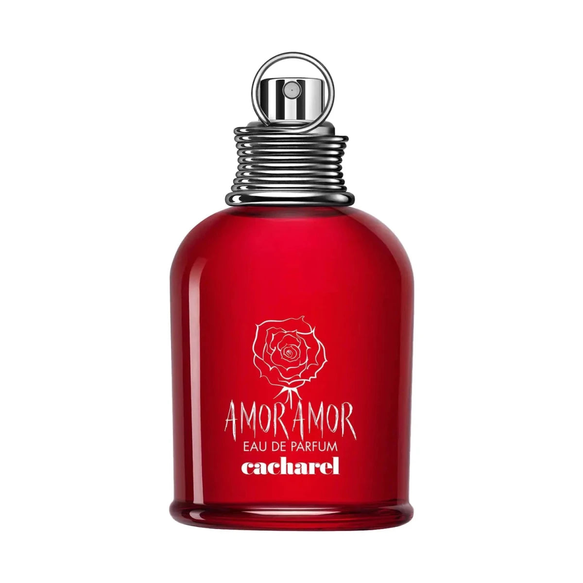 Mandotos International Cacharel Amor Amor Eau de Parfum for Women floral fruity chypre with bergamot, rose, and cedar notes in 3.4 fl oz.