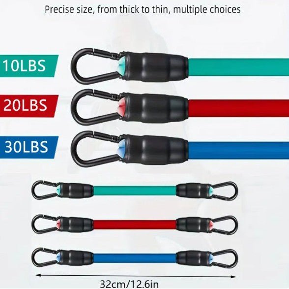 Mandotos International FlexFit ankle resistance bands used for strength training and physical therapy exercises.