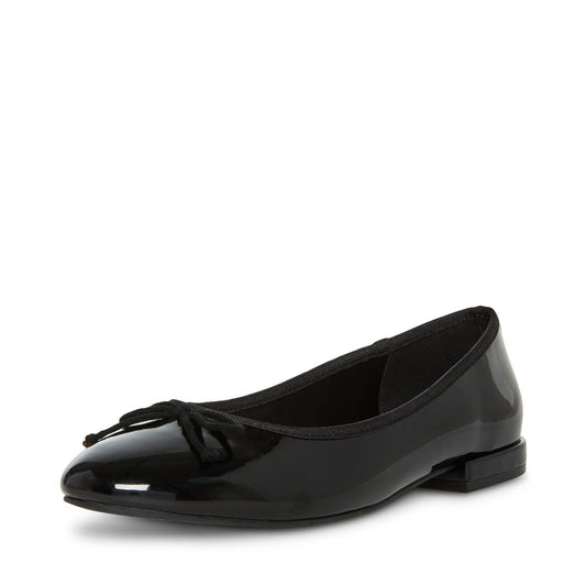 Black Madden Girl ballet flats in size 6.5, featuring a sleek, classic design perfect for casual or dressy outfits.
