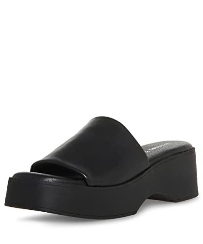 Black Madden Girl Thunderr Jane ankle boots in size 6.5, featuring a sleek design and stylish silhouette from Mandotos International.