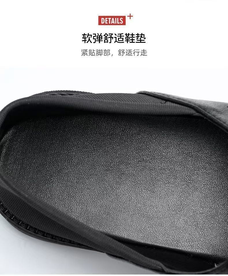 Men's non-slip soft-soled beach sandals by MANDOTOS INTERNATIONAL, ideal for summer outdoor wear and casual beach activities.