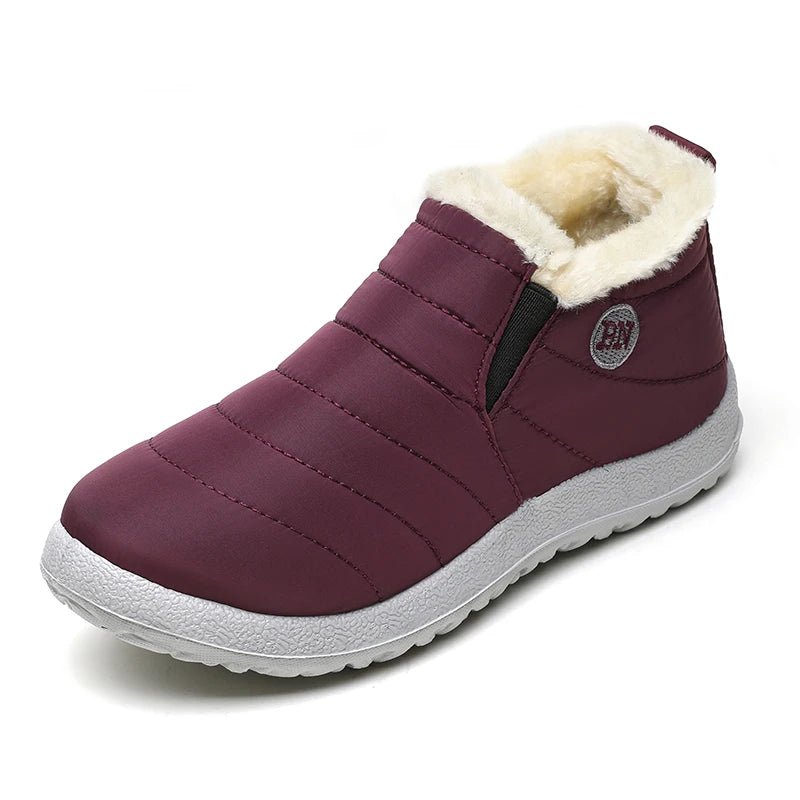 Men's winter snow boots by MANDOTOS INTERNATIONAL, waterproof outdoor work shoes in plus size, with rugged soles and insulated design.