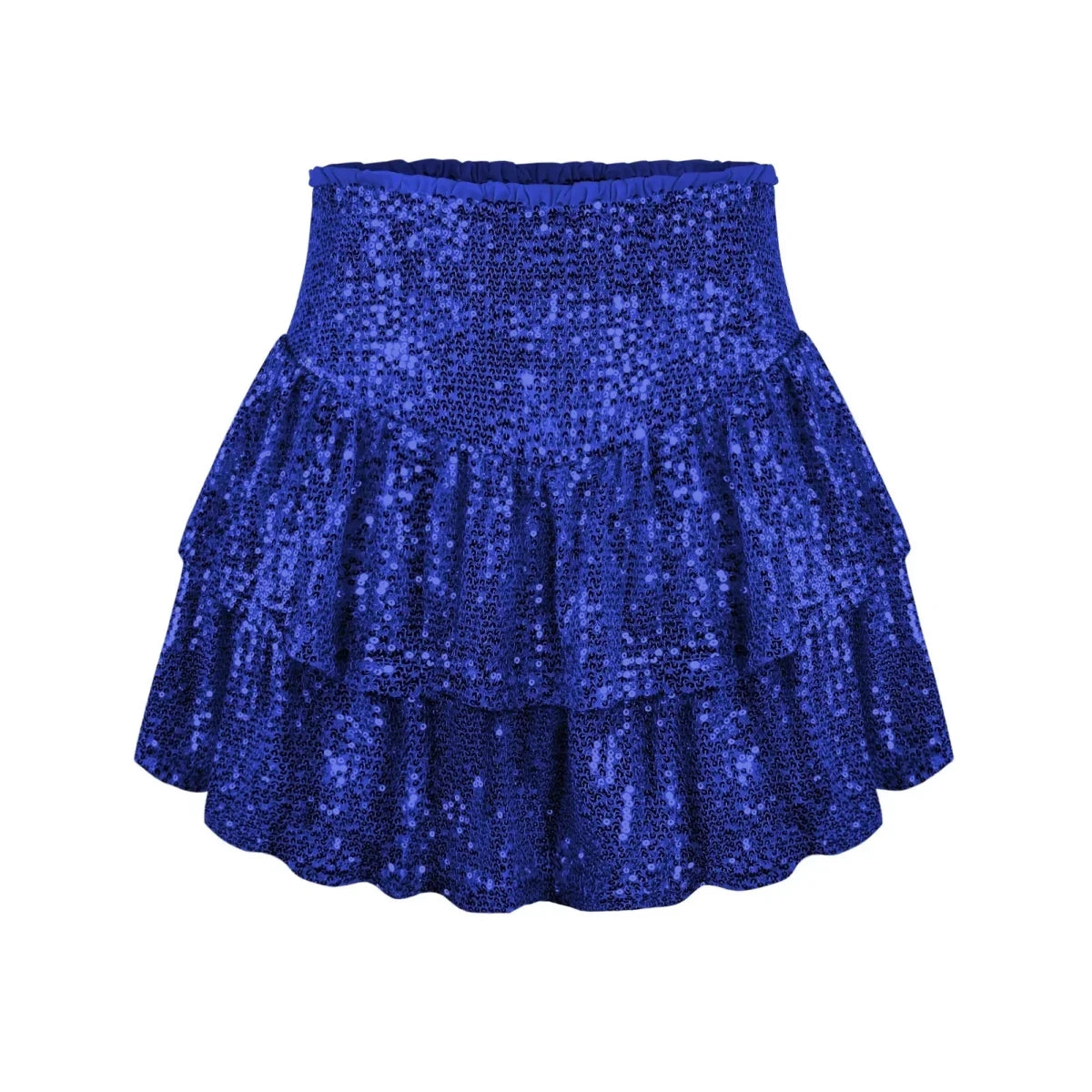 African high waist sequin mini skirt by MANDOTOS INTERNATIONAL, featuring vibrant dashiki print and summer-ready style for women.