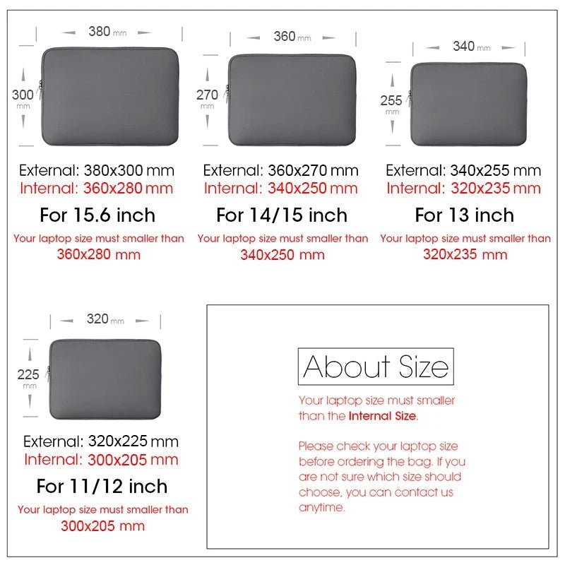 Mandotos laptop bag for Xiaomi, Lenovo, Dell, MacBook Air, Pro Retina 13-15.6 inch notebooks, protective sleeve case.