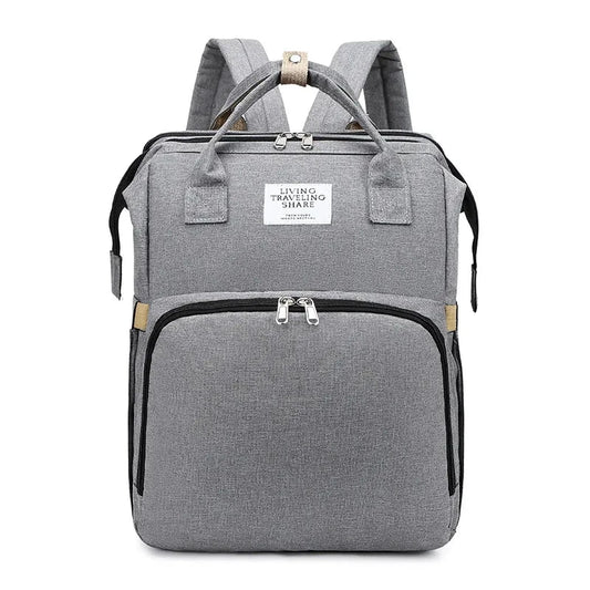 Large capacity MANDOTOS mommy bag with multiple compartments and adjustable straps, designed for convenient parent travel and organization.