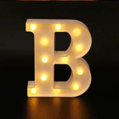 Mandotos luminous letter lights spelling out letters, decorative LED light signs for home or party decor, warm glow illumination