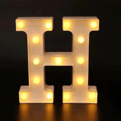 Mandotos luminous letter lights spelling out words in warm glow, decorative LED lights for room decor or events