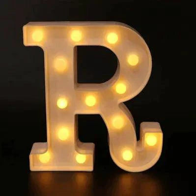 Mandotos luminous letter lights spelling out words, decorative LED light signs for room decor and ambiance.