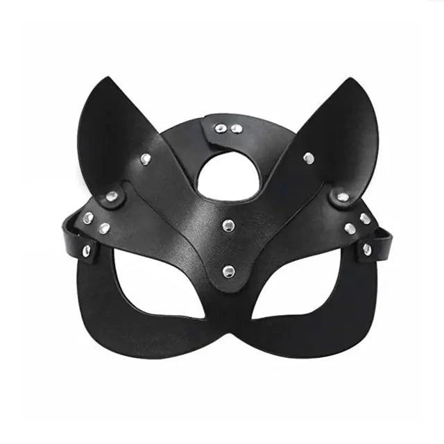 Luxury leather sleep mask by MANDOTOS featuring soft, dark brown leather and adjustable strap for comfortable sleep.