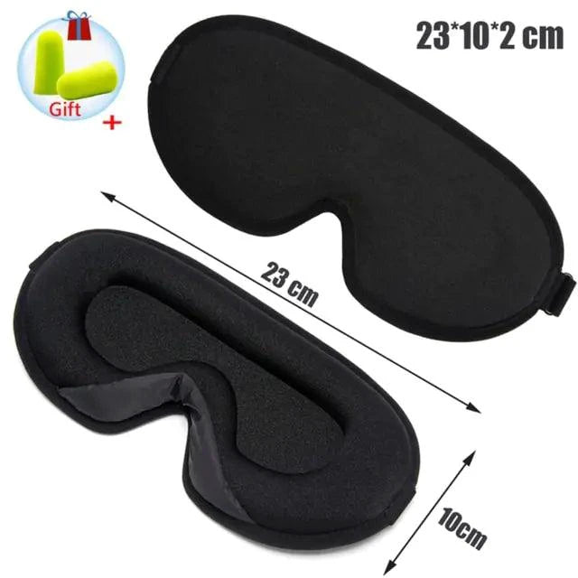 Luxury silk memory foam sleep mask by MANDOTOS, soft and comfortable with a sleek design for restful sleep.