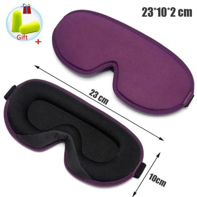 Luxury silk memory foam sleep mask by MANDOTOS, soft and comfortable with a sleek design for restful sleep.