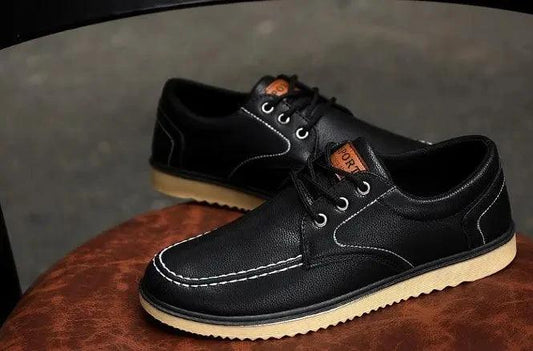 Mandotos men's black canvas shoes, Korean edition, casual spring and autumn footwear with old Beijing style details