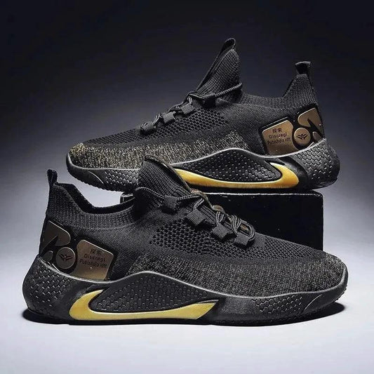 Men's athletic trainer shoes by MANDOTOS featuring breathable mesh upper and cushioned sole for active wear.