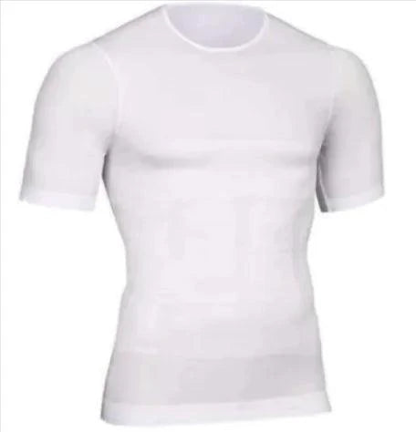 Mandotos men's contour shaper vest, form-fitting compression garment designed to enhance silhouette and provide support.