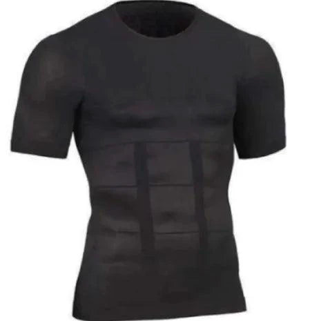 Mandotos men's contour shaper vest displayed on a mannequin, featuring a snug fit and smooth fabric for shaping and support.
