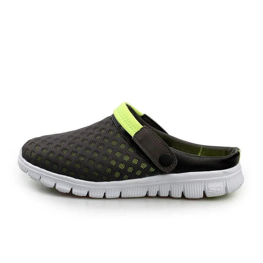 Men's cushioned running shoes by MANDOTOS with breathable mesh uppers and supportive soles for comfort and performance.