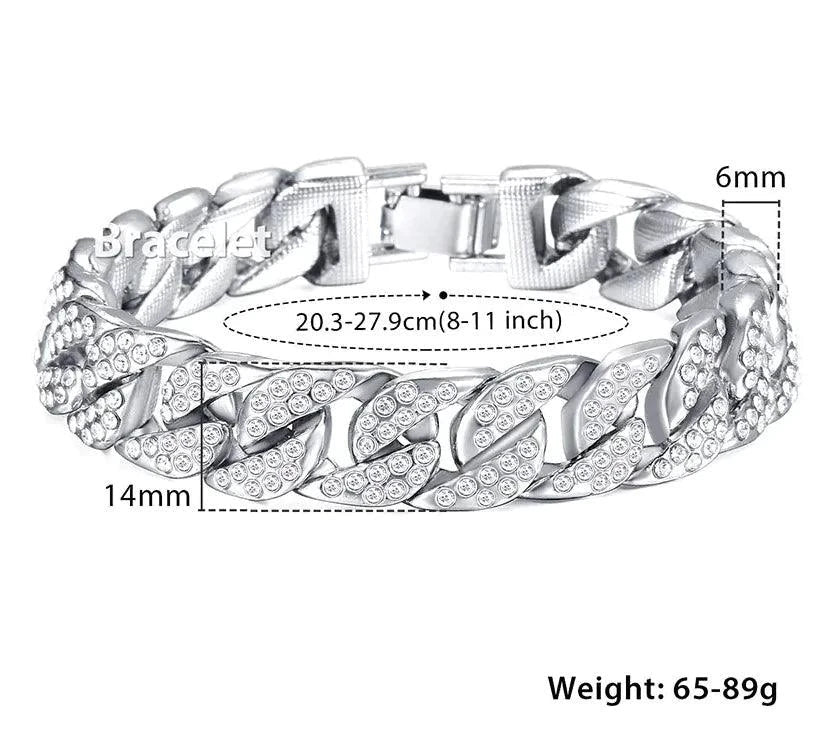 Men's gold chain bracelet by MANDOTOS featuring a sleek, luxurious design with polished links for a stylish accessory.