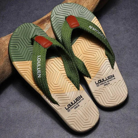 Men's elegant comfort sandal by MANDOTOS, featuring a sleek design with cushioned straps and sturdy sole for stylish everyday wear.