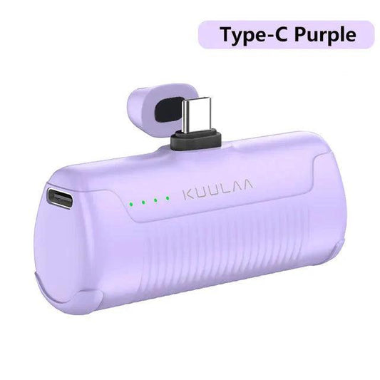 Mandotos Mini Power Bank 4500mAh compact portable charger with USB port for smartphones and devices.