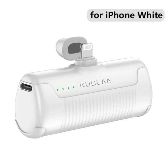 Mandotos Mini Power Bank 4500mAh portable charger with USB port for charging smartphones and devices.