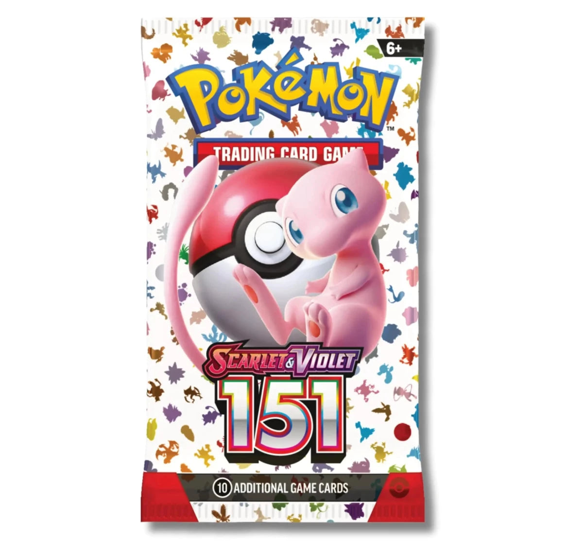 Mandotos Pokémon SV151 TCG Booster pack with colorful Pokémon card illustrations on the packaging.