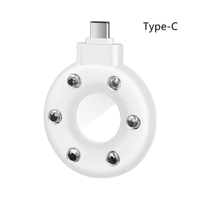 MANDOTOS PrivacyGuard camera detector with LED indicators and compact design for detecting hidden cameras and ensuring privacy.