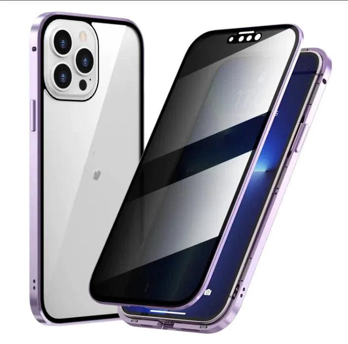Mandotos SecureGuard Privacy Case for smartphones, black protective case with privacy screen feature, durable and sleek design.
