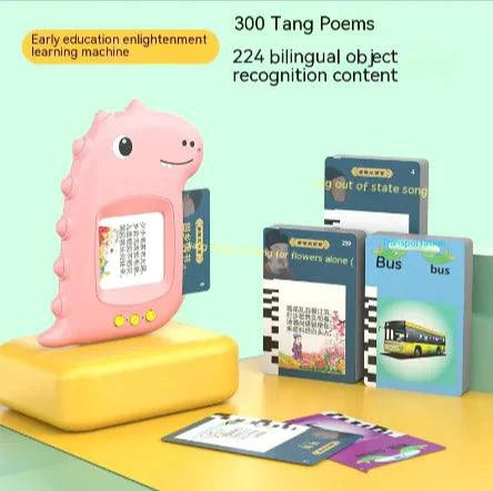 Mandotos Soundastic Learning Card Toy showing colorful educational cards with animal images for early learning and sensory play.