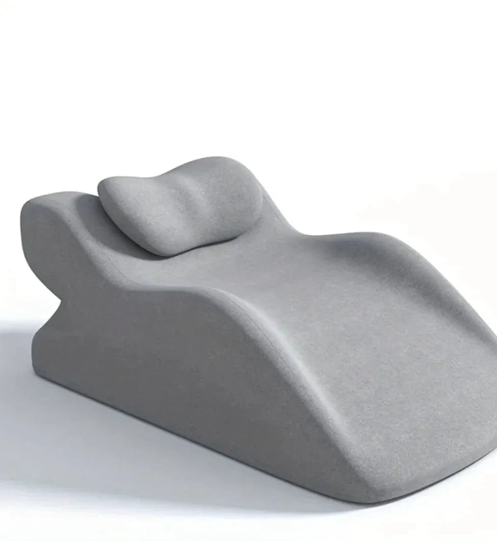 Mandotos stomach sleeper pillow with ergonomic design for comfortable side and stomach sleeping support.