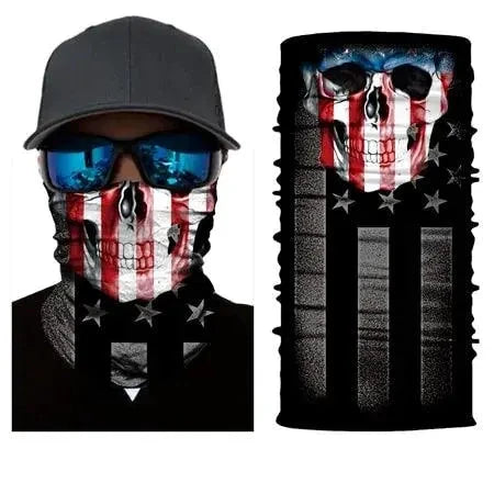 Mandotos SunGuard UV Shield Scarf in lightweight fabric, showing its versatile design and sun protection features.