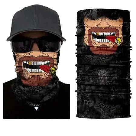 Mandotos SunGuard UV Shield Scarf in lightweight fabric with built-in sun protection, shown flat with vibrant color options.