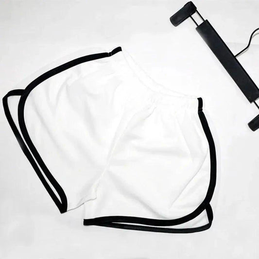 Mandotos women's thin summer elastic shorts with quick-drying, loose-fit fabric and anti-external wear features.