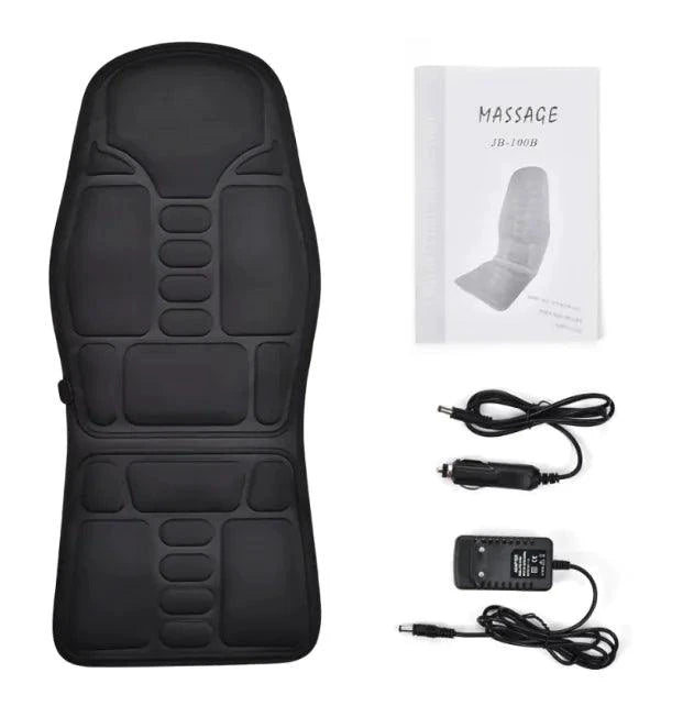 Mandotos travel-friendly neck relief massager showing compact design with adjustable straps and soothing massage nodes.