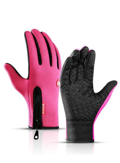 Mandotos WarmRide Touch Gloves in black, featuring touchscreen-compatible fingertips and soft, insulated fabric for cold weather comfort.