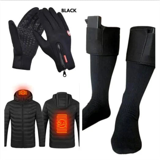 Mandotos WarmRide Touch Gloves in black, featuring touchscreen fingertips and warm fleece lining for winter outdoor activities.
