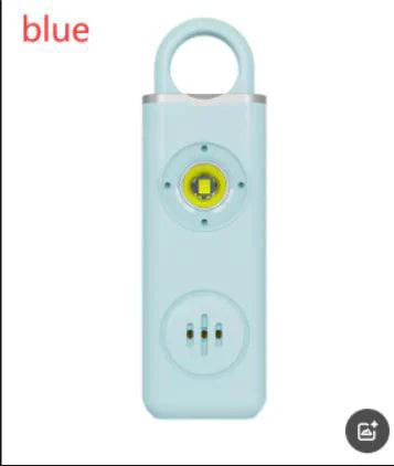 Mandotos women's self-defense safety alarm with keychain and activation button, portable personal security device for women.