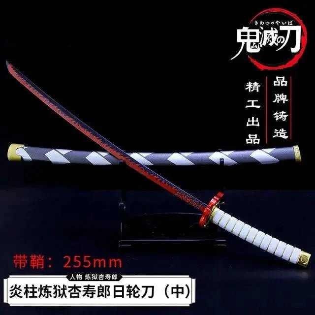 Mandotos Zenitsu Agatsuma katana toy with detailed hilt and blade, perfect for fans of Demon Slayer character collectibles.