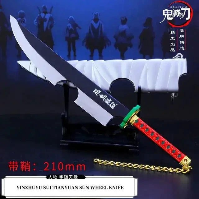 Mandotos Zenitsu Agatsuma toy katana with detailed hilt and blade, perfect for collectors and fans of Demon Slayer.