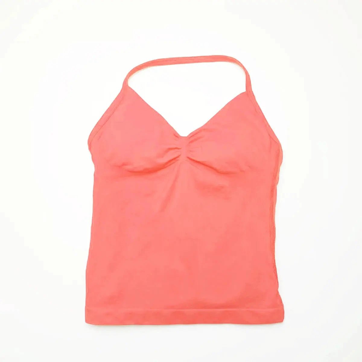 NCLAGEN Impact longline strappy sports yoga vest for women with open back design, ideal for gym, running, and workout sessions.
