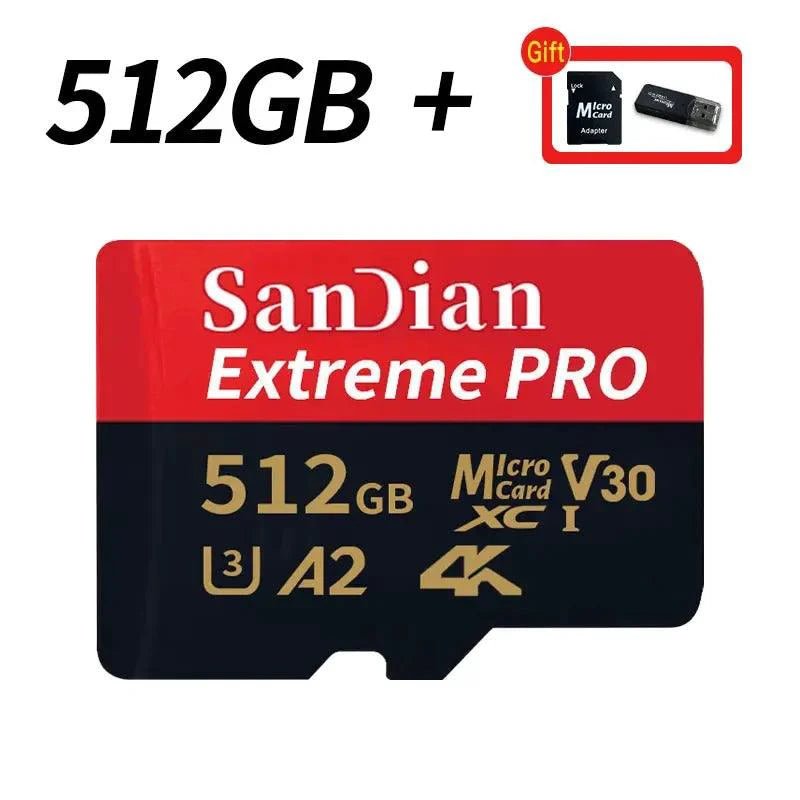 Original Shop1103660072 512GB micro SD card with high speed, large capacity for PC, phone, camera, and Mac devices.