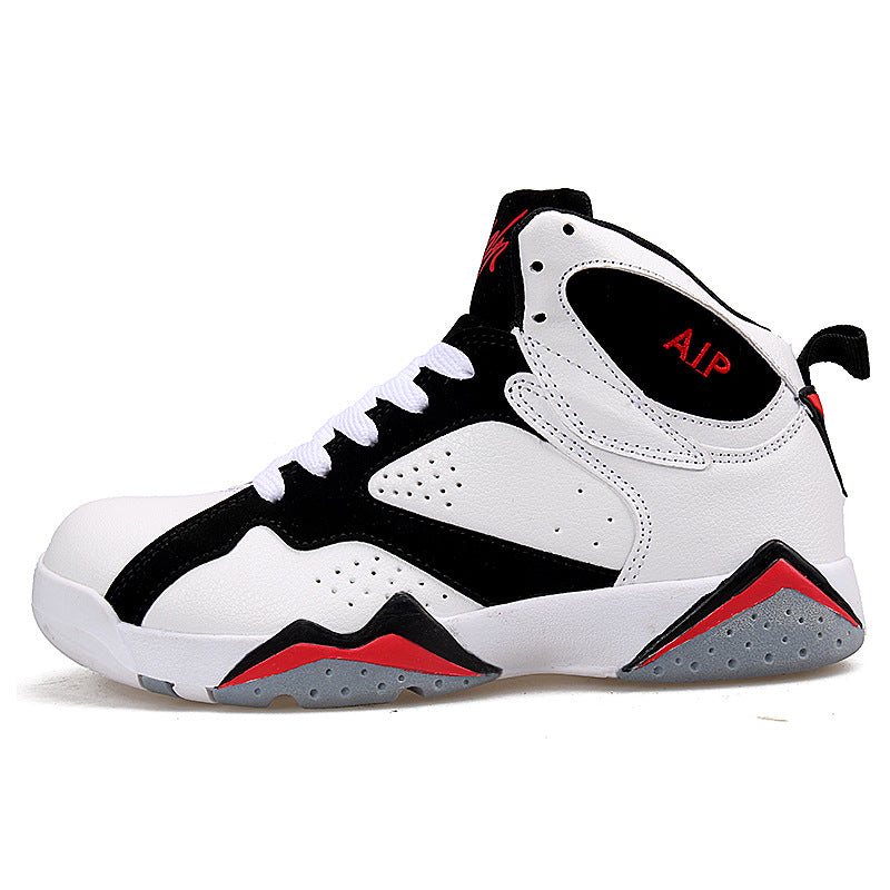 Dual Air Jordan 7 High Tops for Couples