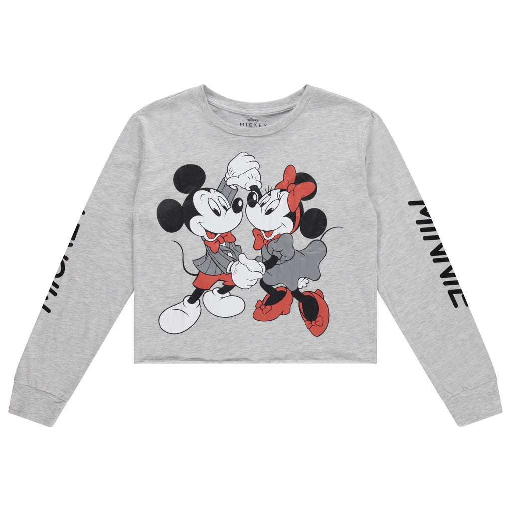 Disney Mickey & Minnie Long Sleeve Fashion Tee