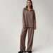 Women’s French Casual Two-Piece Suit – High-Waist Trousers Elegant Set