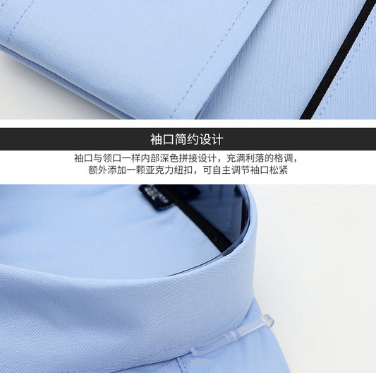 Slim-fit Business Dress Men's Shirt Fashionable Printed Thin Casual Shirt Youth Long-sleeved Fashionable All-match Top for Men