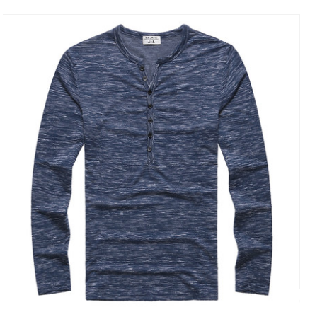 Men's Classic Henley Long Sleeve Tee