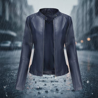 Women’s Classic Leather Jacket – Chic Streetwear Outerwear