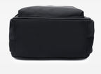 Black structured tote bag with clean lines and durable stitching, ideal for everyday fashion use