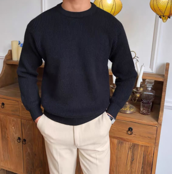Men's Mid-Neck Knit Pullover