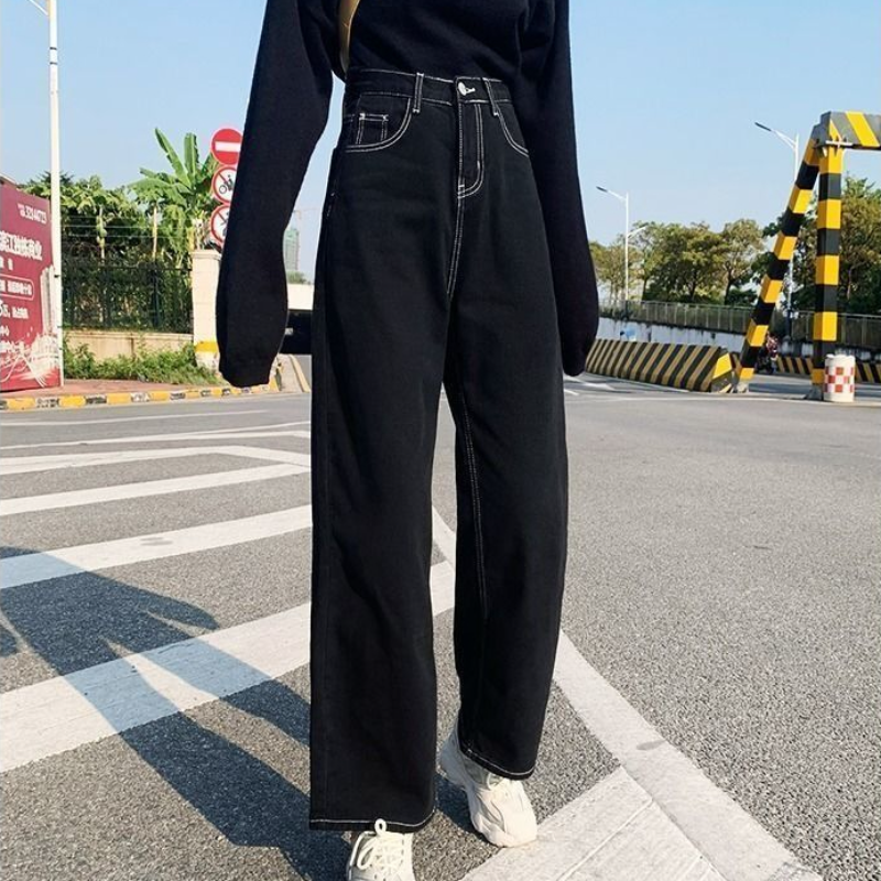Chic Streetwise Loose Fit Jeans